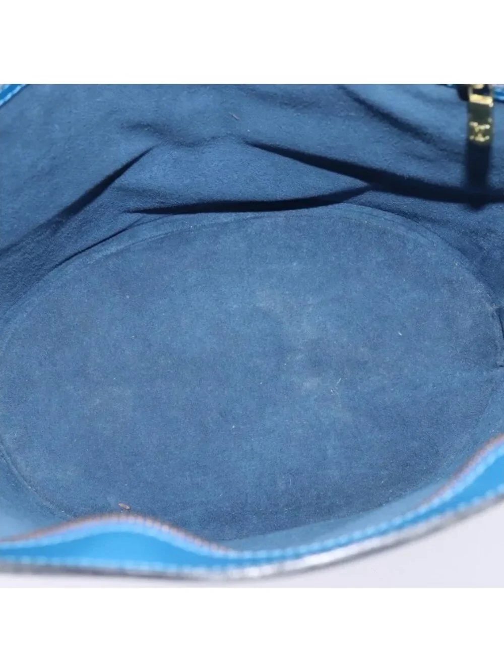 Authentic LOUIS VUITTON Epi Saint Jacques Shopping Shoulder Bag Blue M52275 LV